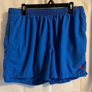Tommy Bahama Blue Swim Trunks Size Large Swim Pocket Beach Vacation Resort Ocean